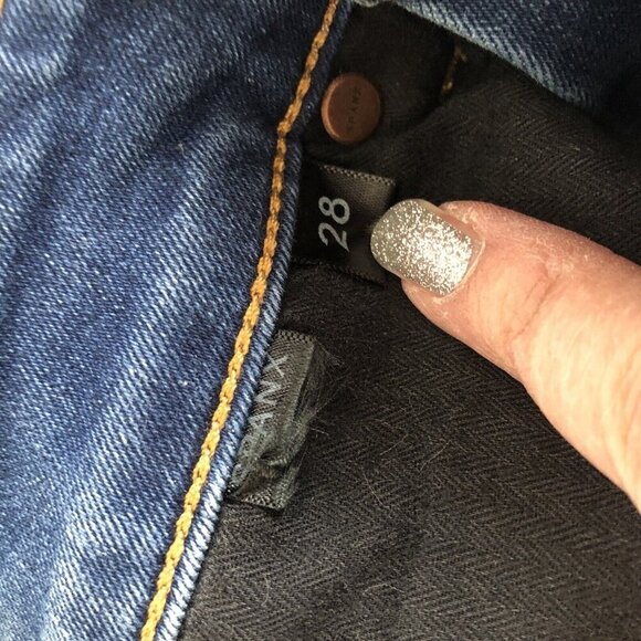 Spanx Women's 5 Pocket Ankle Skinny Stretch Comfort Jeans | sz 28 Blue - Picture 9 of 10